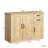 Modern Wood Buffet Sideboard With 2 Doors&1 Storage And 2Drawers -Entryway Serving Storage Cabinet Doors-Dining Room Console, 43.3 Inch, Oak