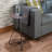 Espresso End Table with Adjustable Height Top