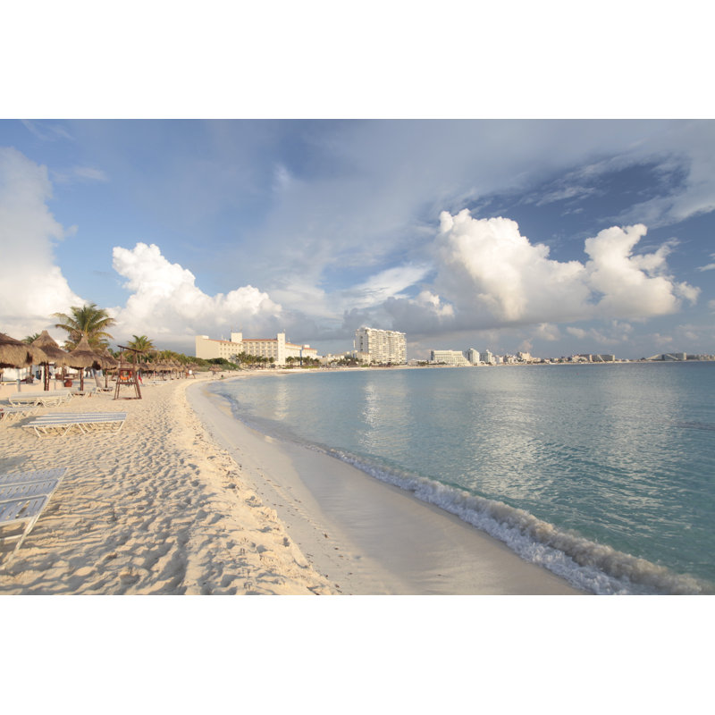 Cancun Beach by C_Fernandes - Wrapped Canvas Print, 30cm H x 46cm W
