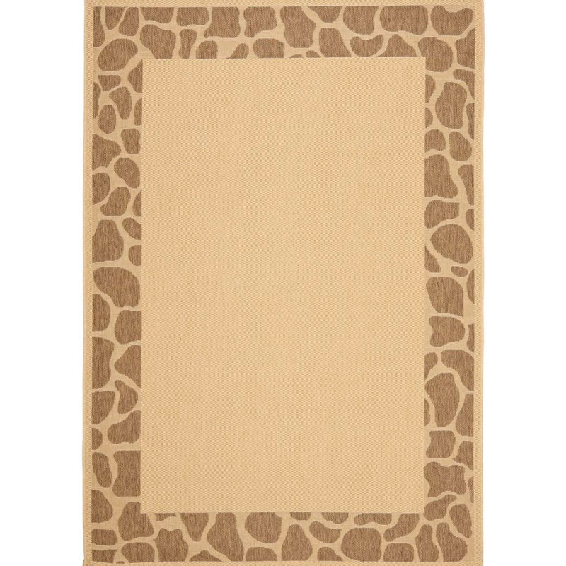 Tapis d'intérieur / extérieur à imprimé animal Catori Performance, Carré 1 po x 1 po
