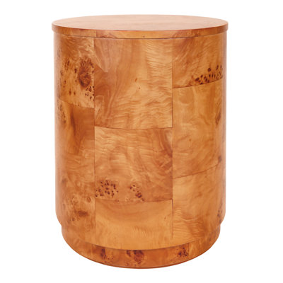 Garud Arsenio Burl Wood Round Side/End Table