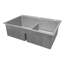 Tirana 33" L x 22" W Double Basin Drop-In Kitchen Sink with Basket Strainer