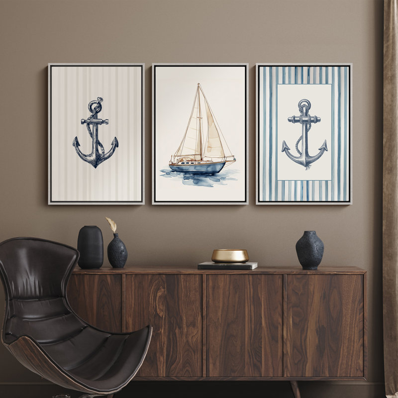 Art mural encadré, rétro, antique, classique pour chambre à coucher - 24 po x 36 po x 3 panneaux, H 36 po x l 24 po, Blanc