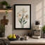 White Narcissus Study Botanical - Wrapped Canvas-1051318436-1051318434