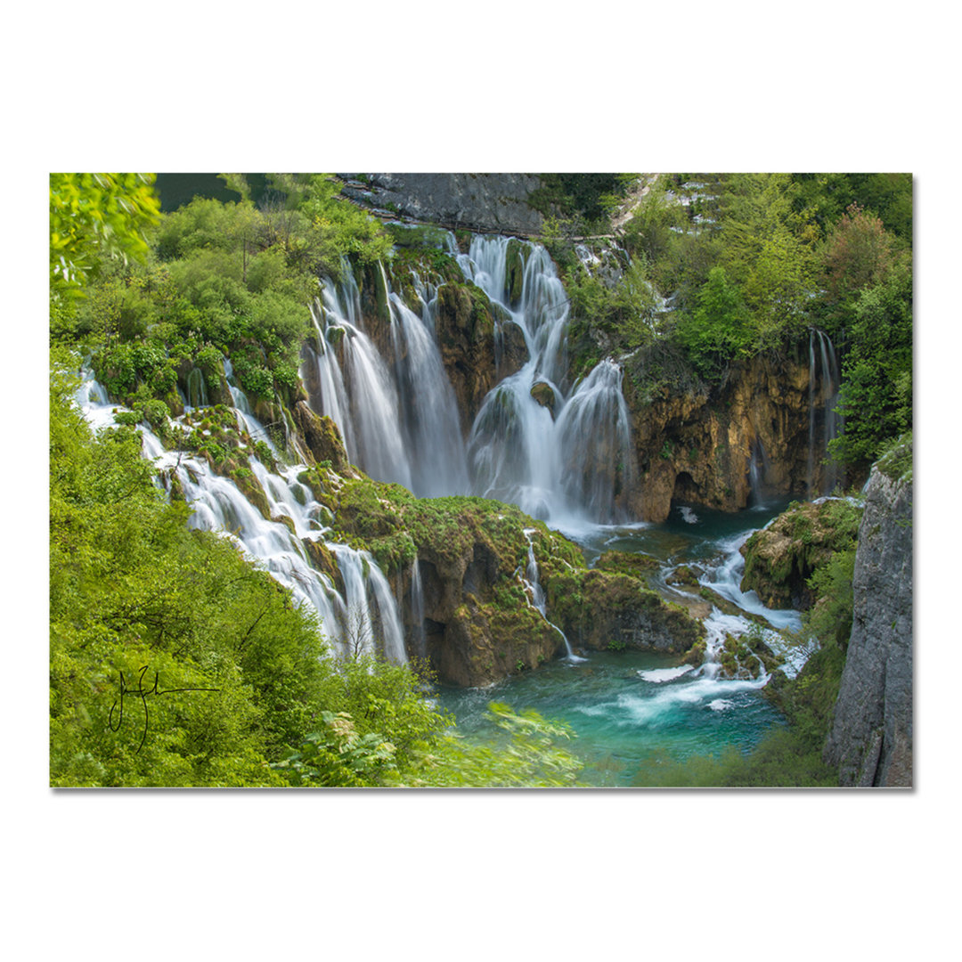 Glasbild Plitvice Lakes National Park von Jim Zuckerman