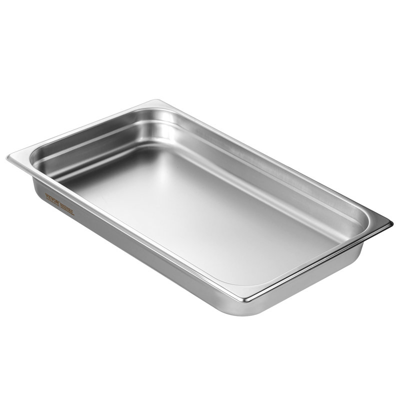 VEVOR Full Size Anti-Jam Steam Pan 2.5-Inch Deep Table Pan