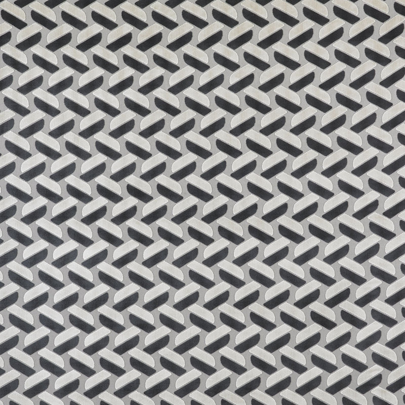 Lorenzo Castillo Volume III Geometric Fabric, Crudo/Antracita
