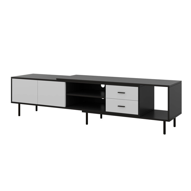 Versatile Extendable TV Cabinet with Adjustable Shelves and Ample Storage, a Stylish and Functional Addition to Your Entertainment Area.