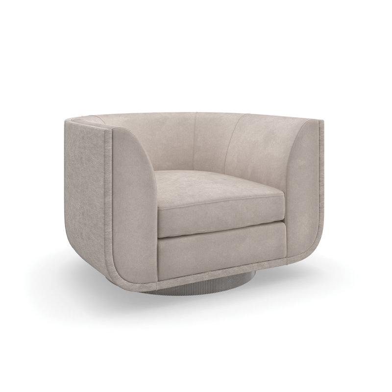 Clipper Velvet Swivel Armchair