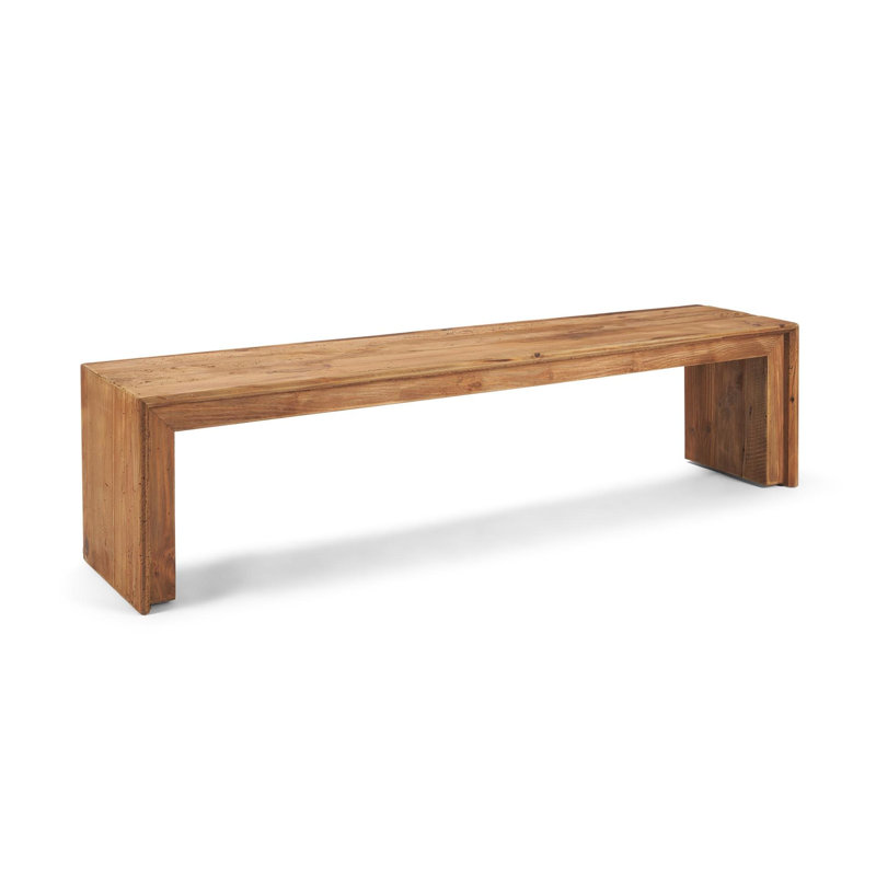 Kazia Rectangular Recycled Wooden Bench