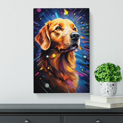 Golden Retriever Futurism - No Frame Print