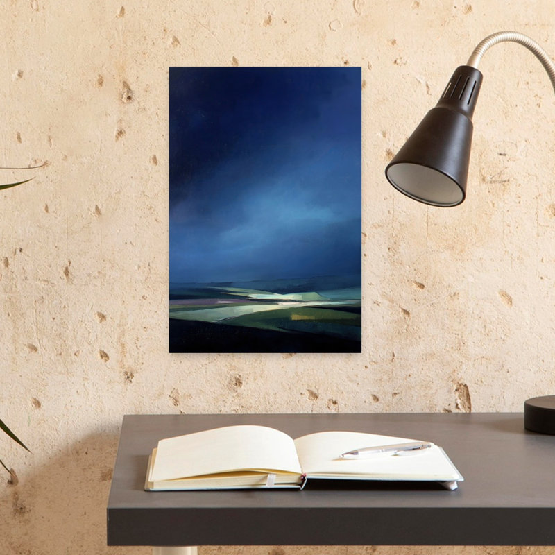 Dark Moody Sky Abstract Contemporary Wall Art