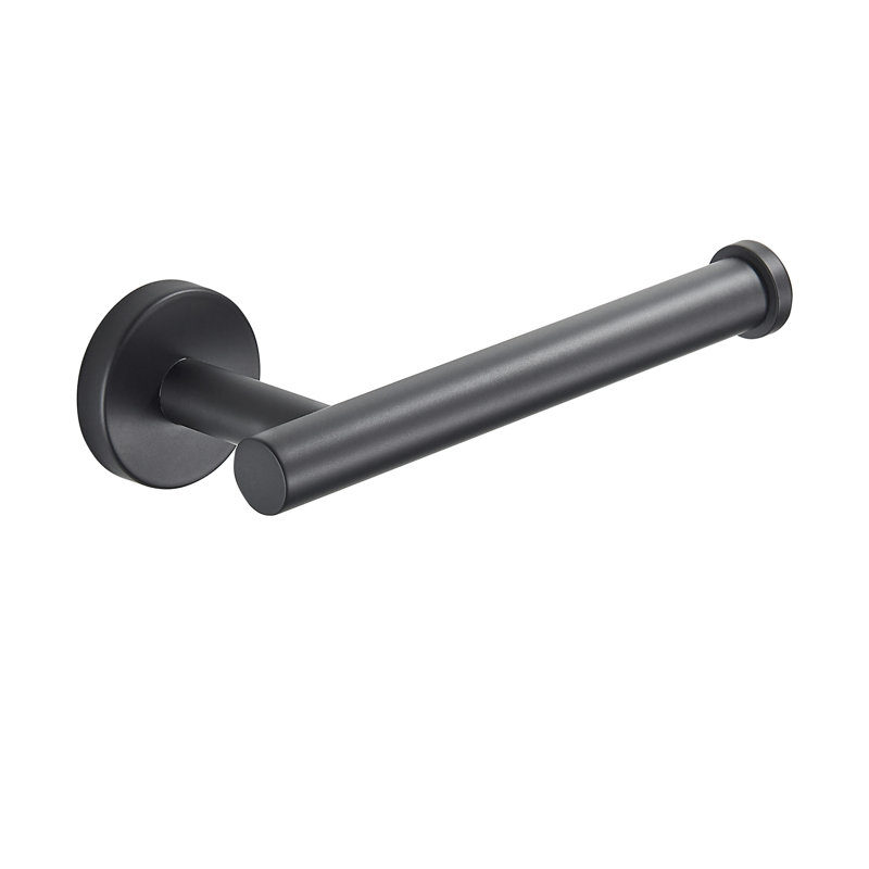 Porte-papier hygiénique mural avec quincaillerie d'installation, Noir