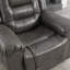 Fauteuil inclinable manuel pour 2 personnes avec une boîte de rangement et deux porte-gobelets