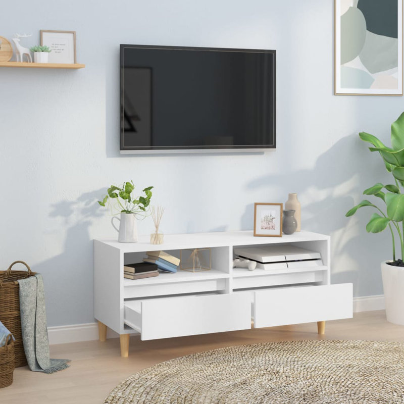 Howie TV Cabinet 100x34,5x44,5 cm Engineered Wood, White