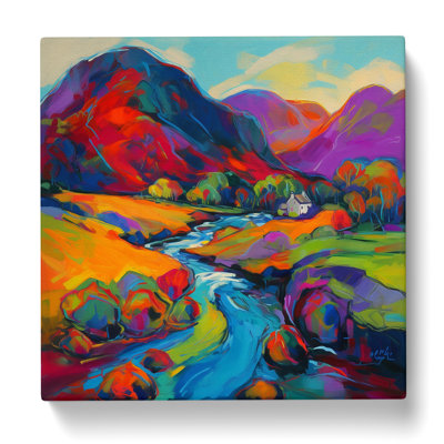 Scotland Fauvism No.1 - Wrapped Canvas - Framed Print