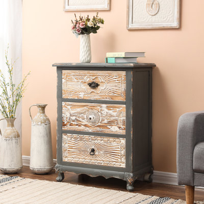 Commode décorative 3 tiroirs Weinberg