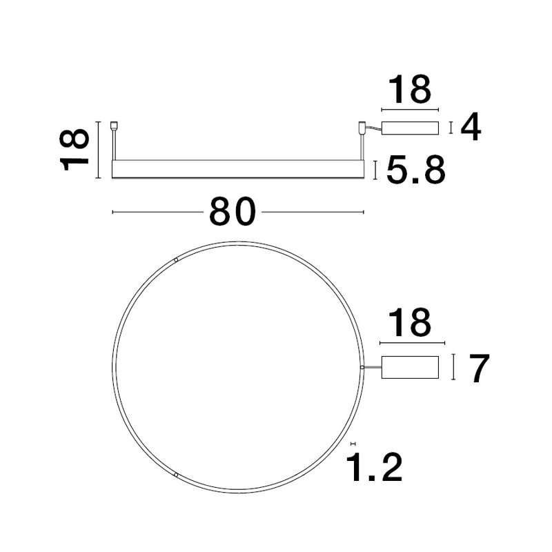 Desnee LED Semi Flush Mount