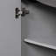 Armoire de salle de bain 36 po, finition grise, 6 tiroirs, tablette réglable, bois gris moderne, solide