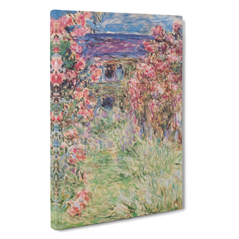 Rose House by Claude Monet - Wrapped Canvas Painting, 50cm H x 35cm W x 3cm D