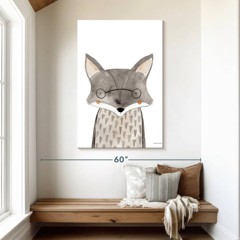 Freida The Fox, 48" H x 32" W