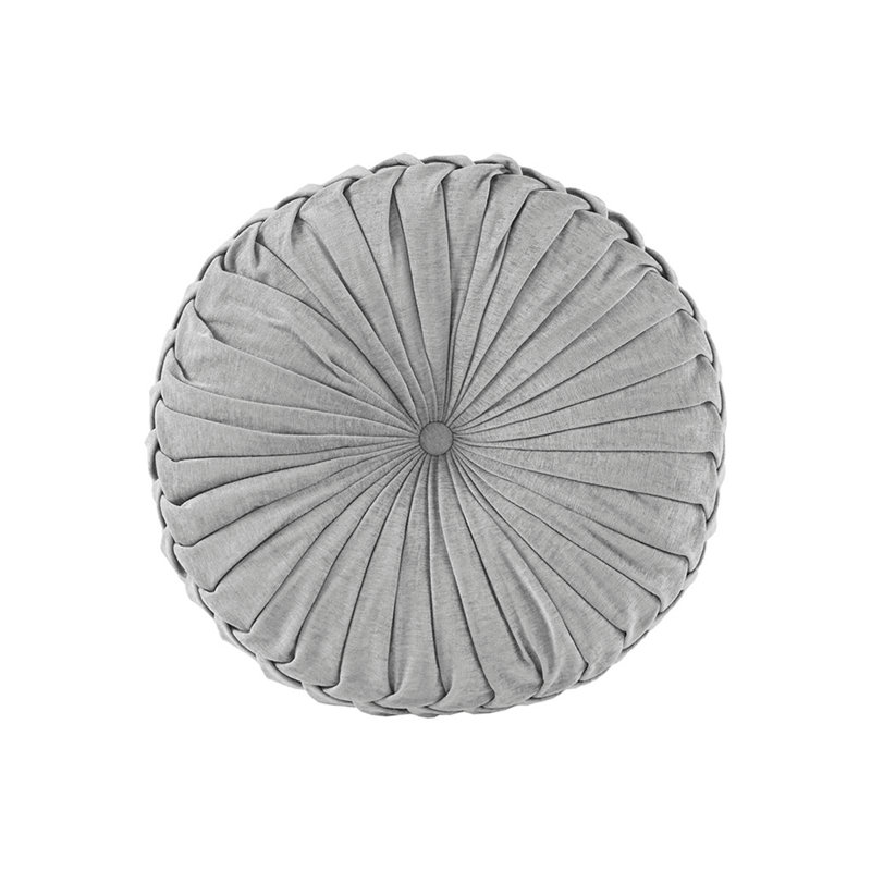 Coussin en chenille, Gris