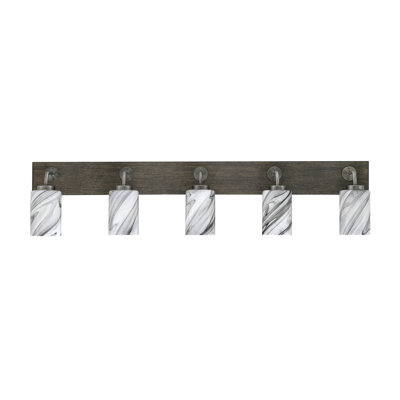 Barre d'éclairage de salle de bain 5 lumières Oxbridge