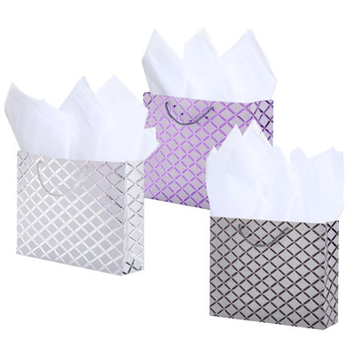 3 sacs-cadeaux jetables en papier 3 pièces