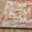 Tapis beige / rouge en laine tissé à la machine à motif abstrait Anaan-18057796
