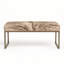 Upholstered Cowhide Stool-1801345987