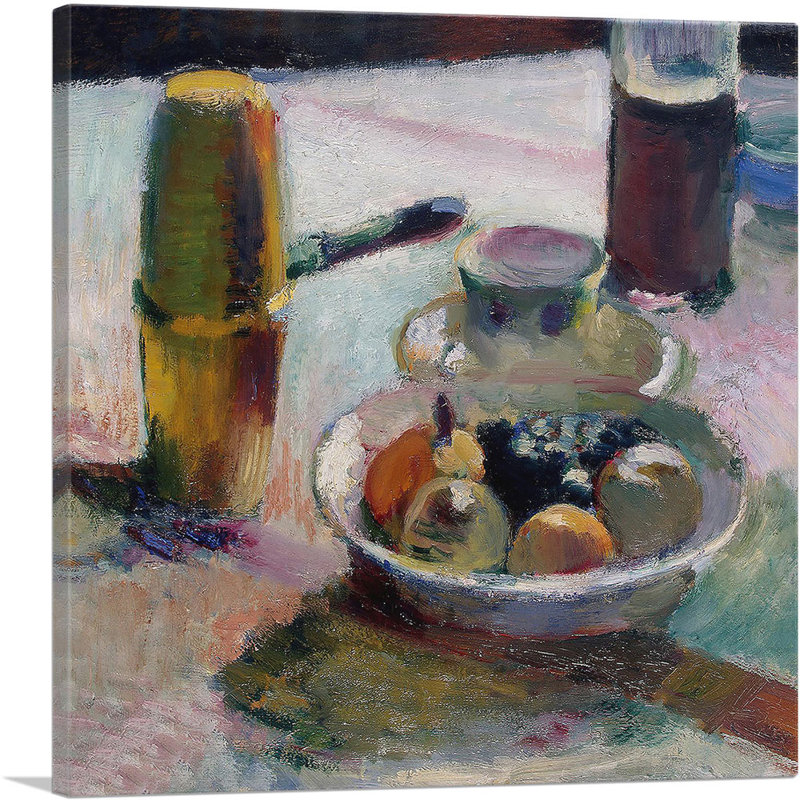 «Fruit and Coffeepot 1898» par Henri Matisse, reproduction d'art sur toile tendue, H 12 po x l 12 po x P 1,5 po