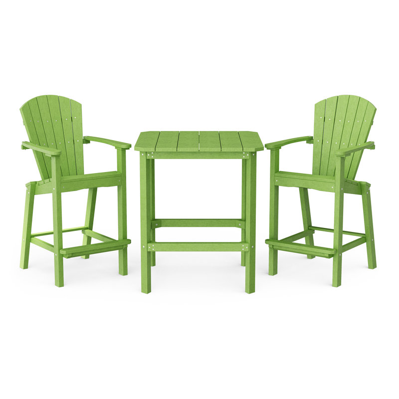 Ensemble de bar 3 pièces Classic, Vert citron