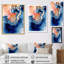 Nuage de marbre bleu et beige IV - impression-628982128-628982131