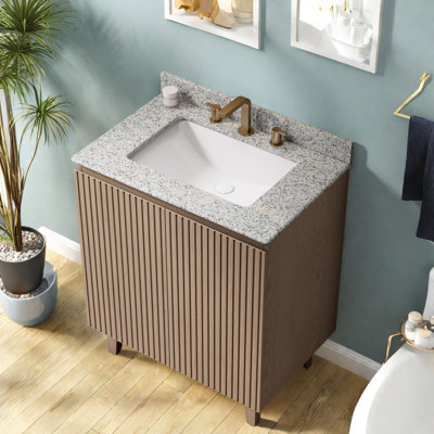 Meuble-lavabo moderne (doit inclure le meuble-lavabo et le lavabo), 30 po