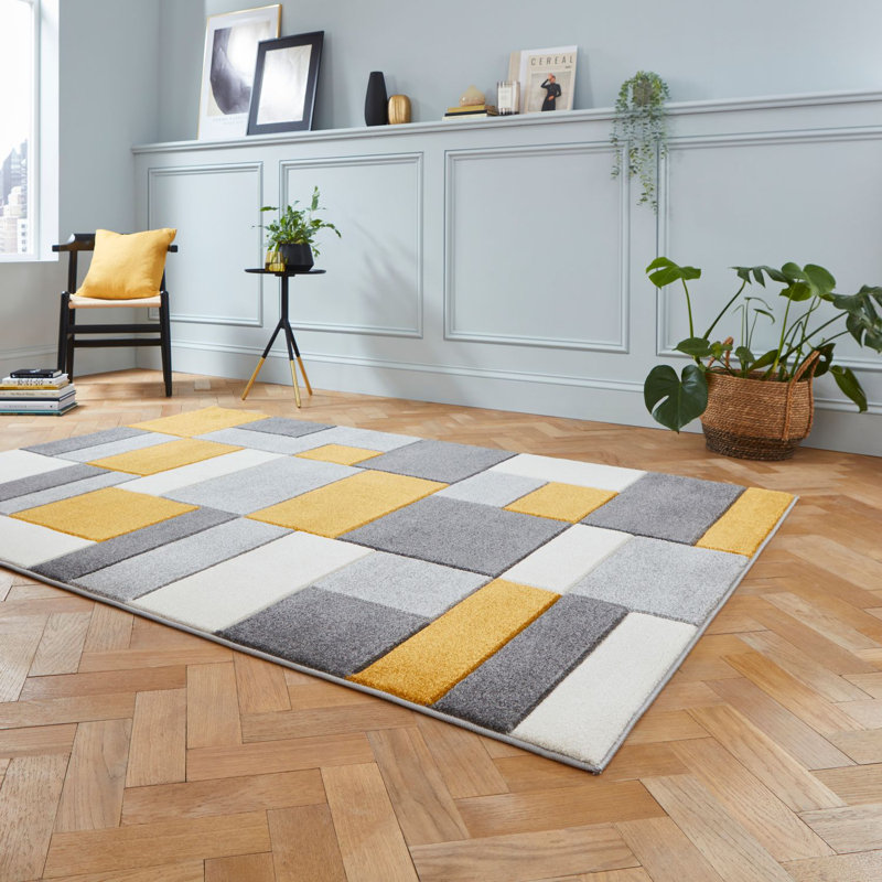 Matrix area rug Machine Woven Rectangle Grey, Rectangle 160 x 220cm