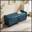 Banc rembourré capitonné avec rangement-1865697648