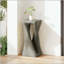 Table de bout Twist Shape - gris, texture semblable au bois, sans assemblage-129458337
