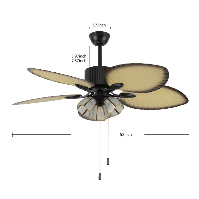 Pearisburg 52'' Ceiling Fan with Light Kit