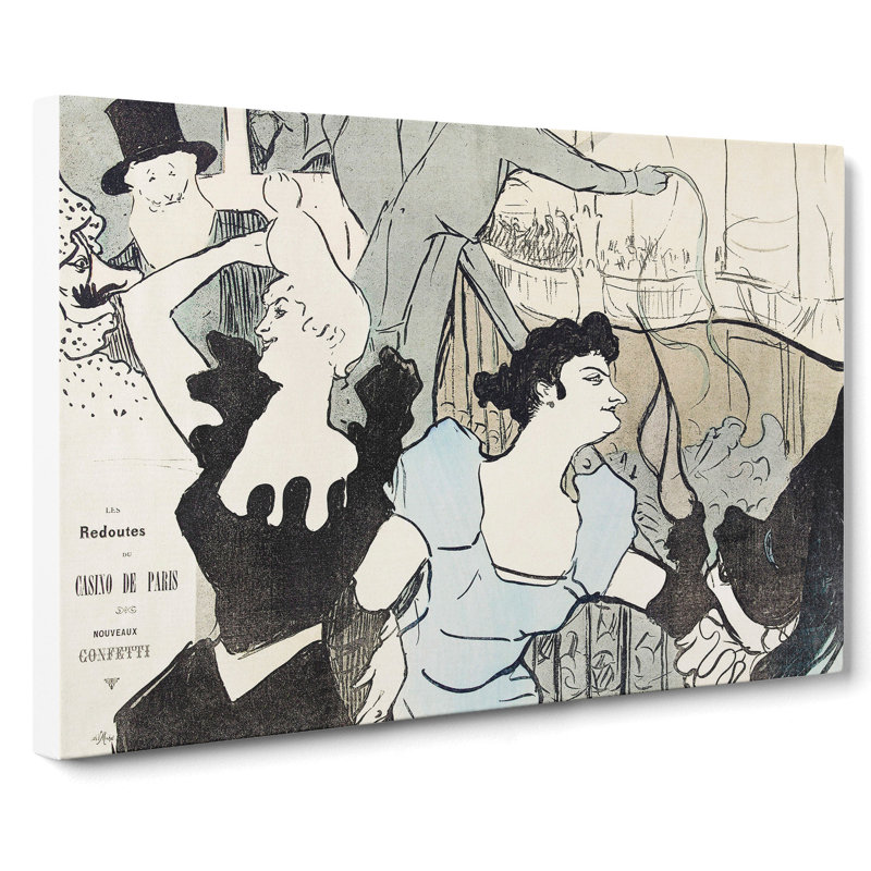 Casino in Paris by Henri de Toulouse-Lautrec - Wrapped Canvas, 50cm H x 76cm W x 3cm D