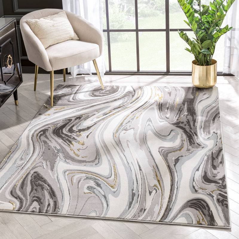 Fairmont Abstract Synthetic Area Rug, Rectangle 120 x 160cm