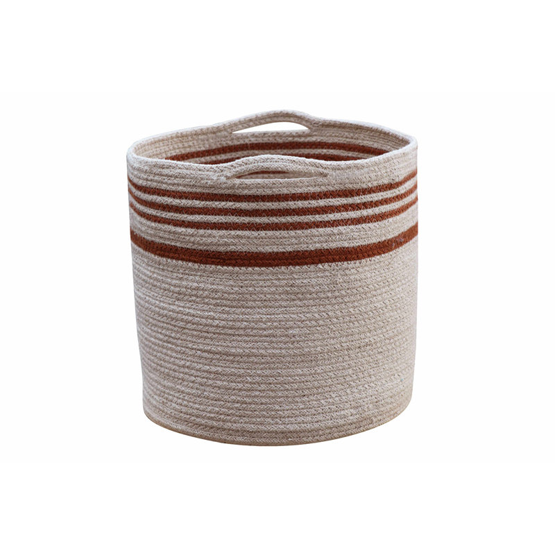 Panier en tissu réversible, Caramel