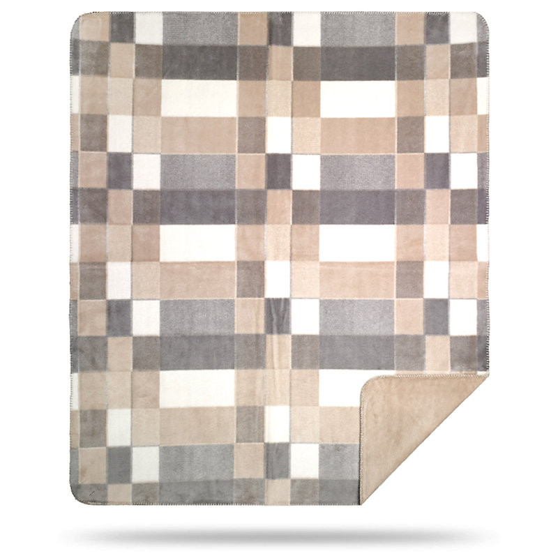Knitted Throw Blanket, 60" W x 70" L