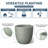 Concrete Round Planter / Pot With Drainage Holes-1472289347-1472289342