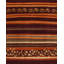 Presidential Hand Knotted Striped Area Rug in Red/Orange-50182494