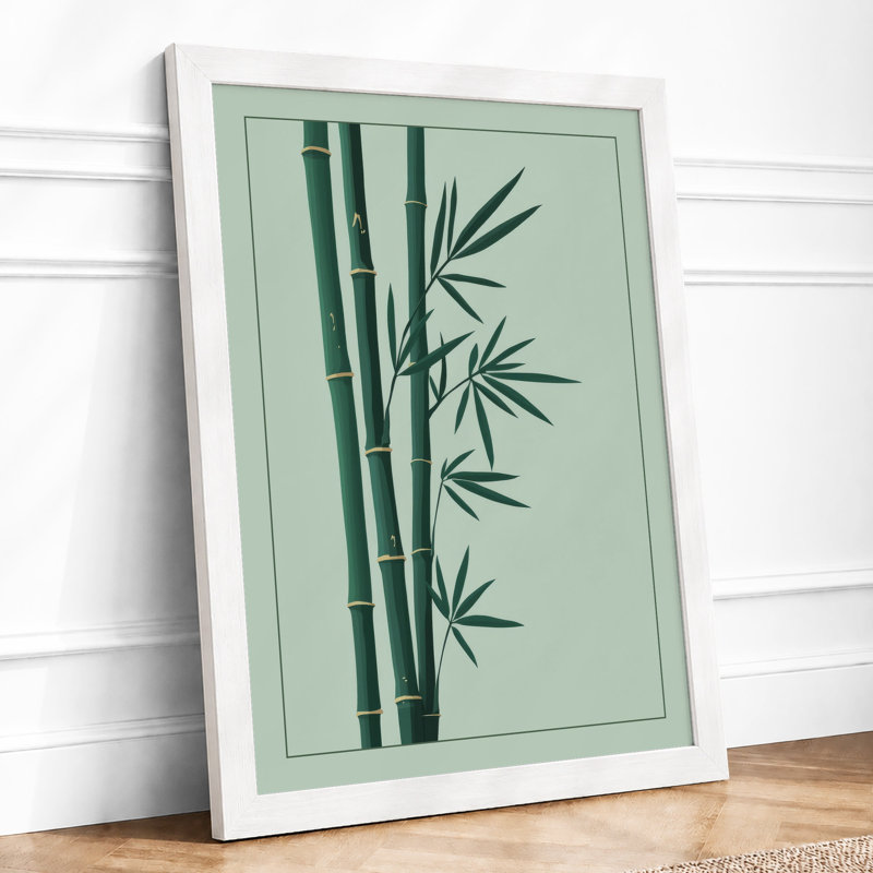 Bamboo Study Japandi - Print, A4 - 29.7 x 21.0 cm, White