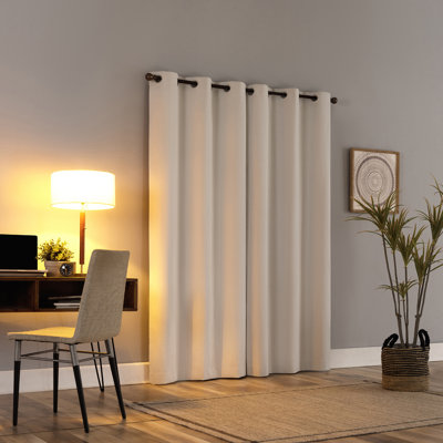 Sun Zero Tulare All Over Texture Thermal 100% Blackout Grommet Curtain Panel