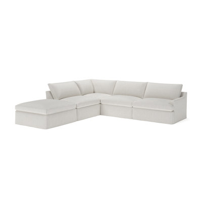 Wrenley 5-Piece Slipcovered Modular Sectional by Birch Lane