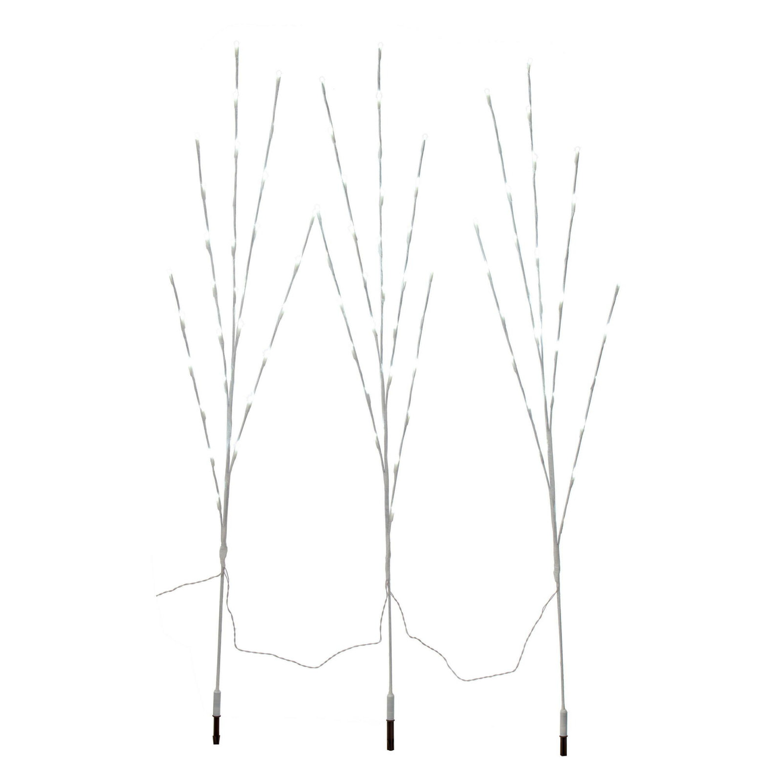 48" LED Twig Pathway Stake Light Set, 90, 60"