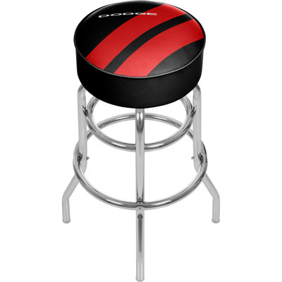 Dodge Big Stripe Swivel Upholstered Counter Stool