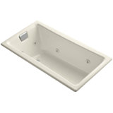 Tea-for-Two  Drop-In Whirlpool with End Drain, Custom Pump Location and Heater without Trim